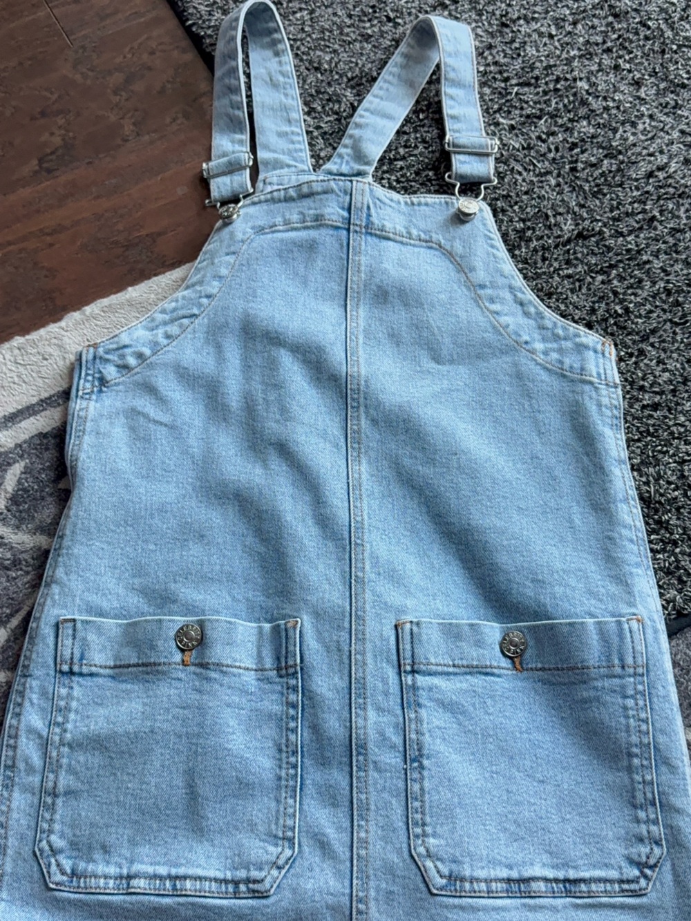 Celebrity Pink Light Blue Denim Overalls